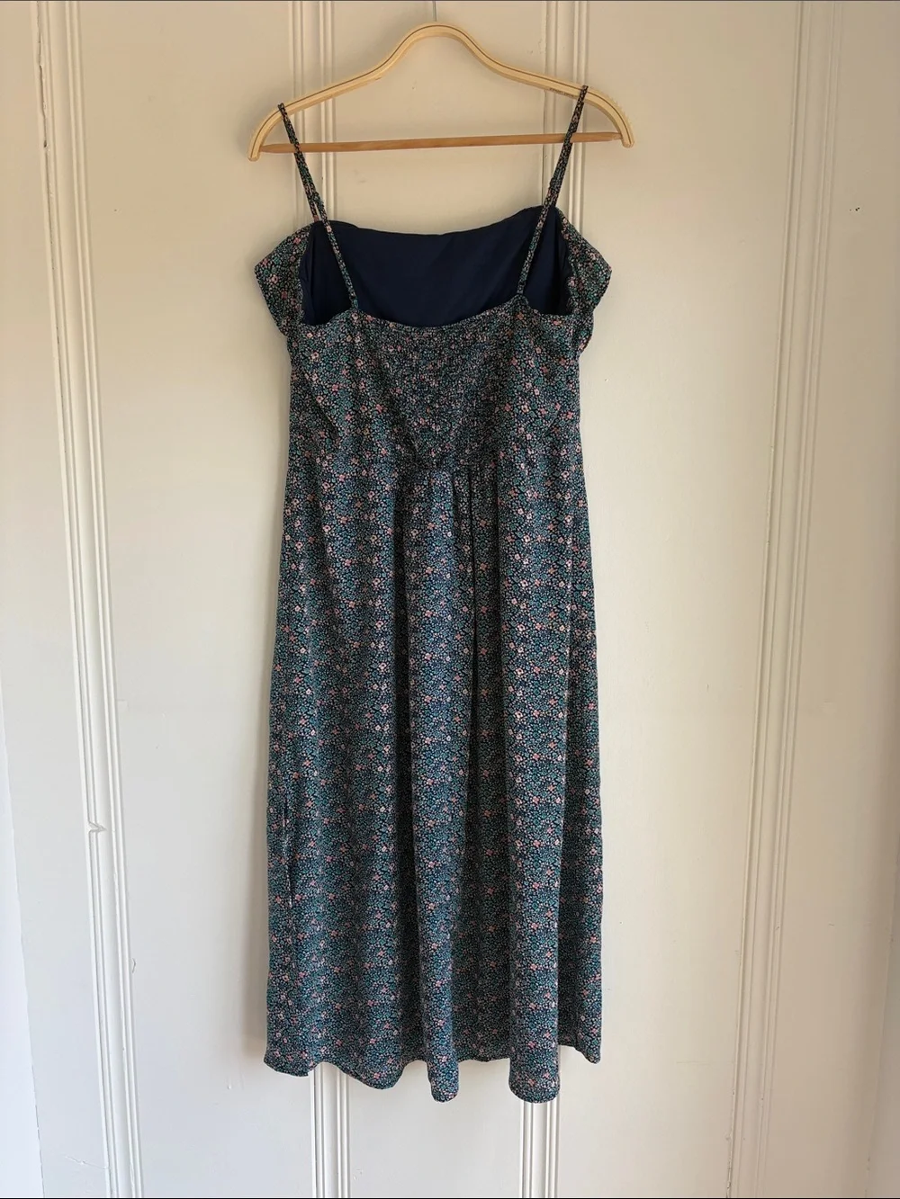 Trixxi Y2K Navy and Pink Floral Midi Sundress - Picture 2 of 11